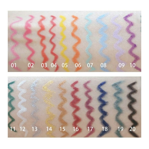 Waterproof Creme Gel Liner Pencil Set of 20 - Picture 8 of 10